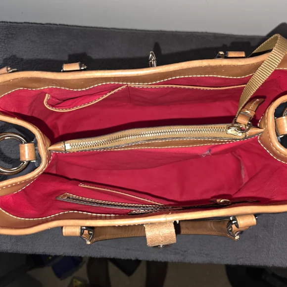 Dooney & Bourke Perry Satchel in elegant MIDNIGHT BLUE - Picture 6 of 9